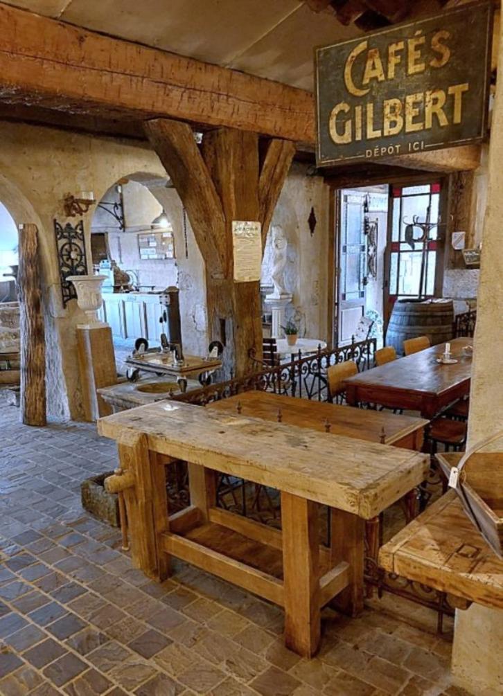 korte oude toonbank  lengte 152, Antiek en Kunst, Curiosa en Brocante, Ophalen