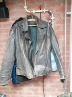 Goed uitgevoerde lederen jas  ook geschikt voor de motor, Ophalen of Verzenden, Zo goed als nieuw, Maat 46/48 (XL) of groter, Grijs