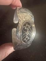 Prachtige oude verzilverde armband, Verzenden
