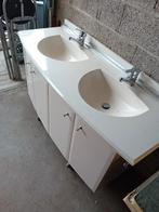 dubbele badmeubel met Grohe kranen, Ophalen, Gebruikt, Minder dan 100 cm, Wasbak of Wastafel