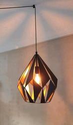Eglo Carlton hanglamp diameter 38.5, zwart/koper., Huis en Inrichting, Lampen | Hanglampen, Minder dan 50 cm, Ophalen of Verzenden