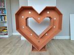 Houten hart bruiloft lampjes, Ophalen, Zo goed als nieuw, Versiering, Geboorte of Huwelijk