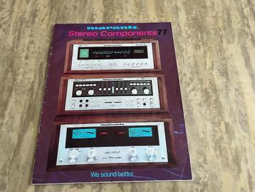 Marantz originele brochure, stereo (en quadro), 1977 beschikbaar voor biedingen