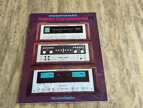 Marantz originele brochure, stereo (en quadro), 1977, Audio, Tv en Foto, Overige Audio, Tv en Foto, Ophalen of Verzenden