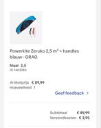 Powerkite zeruko 2,5m, Ophalen of Verzenden, Zo goed als nieuw