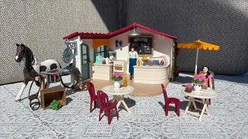 Schleich Horse Club Ruitercafé 42592 Compleet beschikbaar voor biedingen