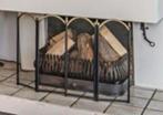 ANTIEKE VINTAGE HAARD SCHERM MET 4 PANELEN, Huis en Inrichting, Haarden, Ophalen of Verzenden, Gebruikt, Overige soorten