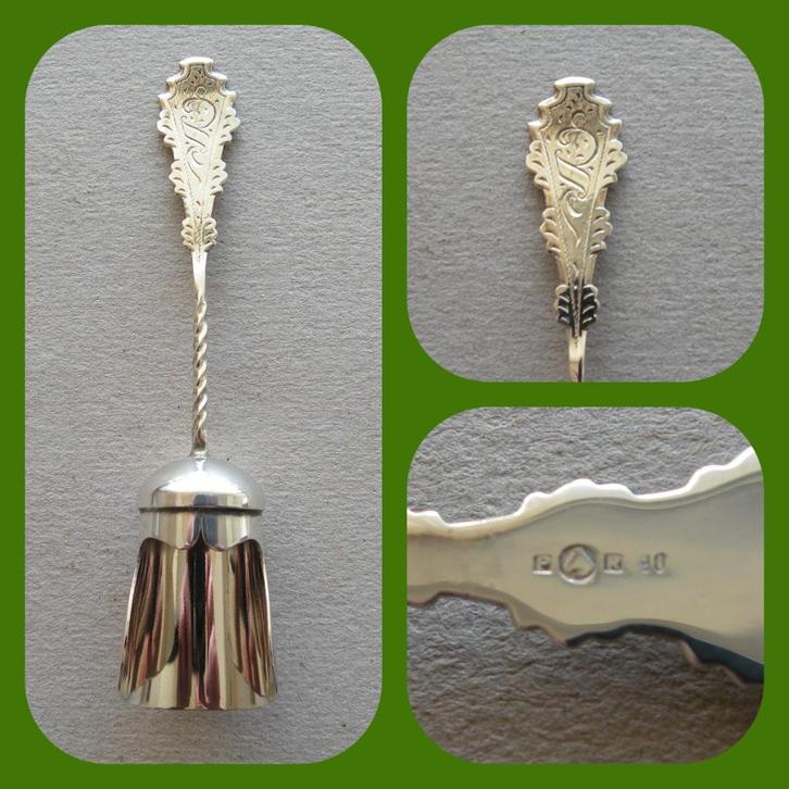 Verzilverd suikerschepje           (Verzendkosten nl € 1,30), Antiek en Kunst, Antiek | Bestek, Verzenden