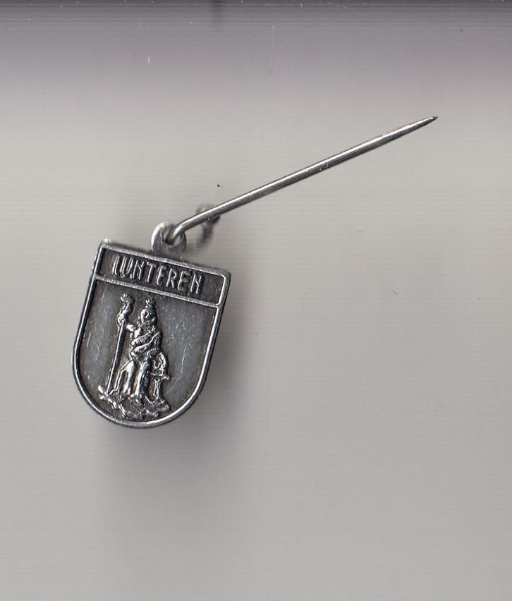 Lunteren Stadswapen speldje, Verzamelen, Speldjes, Pins en Buttons, Gebruikt, Speldje of Pin, Overige onderwerpen, Ophalen of Verzenden