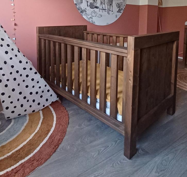steigerhouten ledikant, Kinderen en Baby's, Babywiegjes en Ledikanten, Zo goed als nieuw, Ledikant, Ophalen of Verzenden