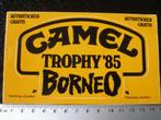 sticker camel trophy 1985 borneo logo, Verzamelen, Stickers, Verzenden, Zo goed als nieuw, Merk
