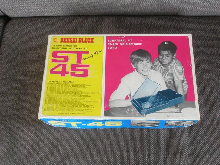 Elektronica experimenteerdoos van Denshi Block ST-45, Kinderen en Baby's, Speelgoed | Educatief en Creatief, Gebruikt, Bouwen