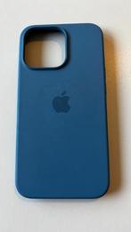 Blauw siliconen Apple iPhone 13 Pro hoesje, Ophalen of Verzenden, Gebruikt, IPhone 13 Pro, Frontje of Cover