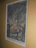 Breda gravure Brand van vrijheidsbeeld 1793, Antiek en Kunst, Kunst | Etsen en Gravures, Ophalen of Verzenden