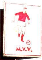 MVV-clubspeld (heel oud) -rechthoekig klein model, Verzamelen, Speldjes, Pins en Buttons, Verzenden, Gebruikt, Sport, Speldje of Pin