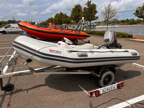 Valiant 340 rib rubberboot incl. Mariner 15pk 4stroke, Watersport en Boten, Rubberboten, Gebruikt, Overige merken, Overige materialen