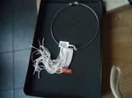 mooie choker met lange slierten echt zilver esprit 925 nieuw, Ophalen of Verzenden, Nieuw, Zilver, Zilver