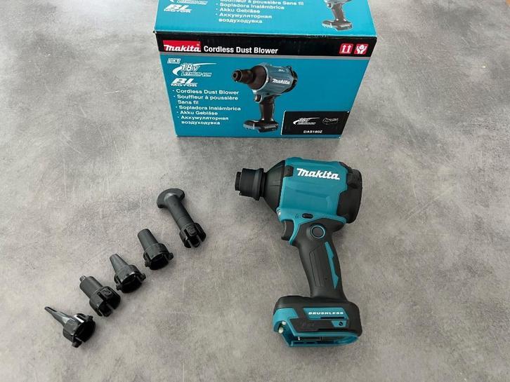 Makita DAS180Z 18V accu LXT Blaas- en Zuigmachine 200m/s BL, Doe-het-zelf en Verbouw, Compressors, Nieuw, Minder dan 6 bar, Minder dan 25 liter