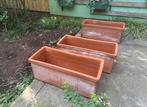 Grote Deroma Italiaans terracotta plantenbakken, Tuin en Terras, Bloembakken en Plantenbakken, Ophalen, Steen, Tuin, Zo goed als nieuw