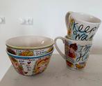 Blond Amsterdam 2 komen en 2 winter theemokken, Huis en Inrichting, Keuken | Servies, Gebruikt, Blond Amsterdam, Ophalen of Verzenden