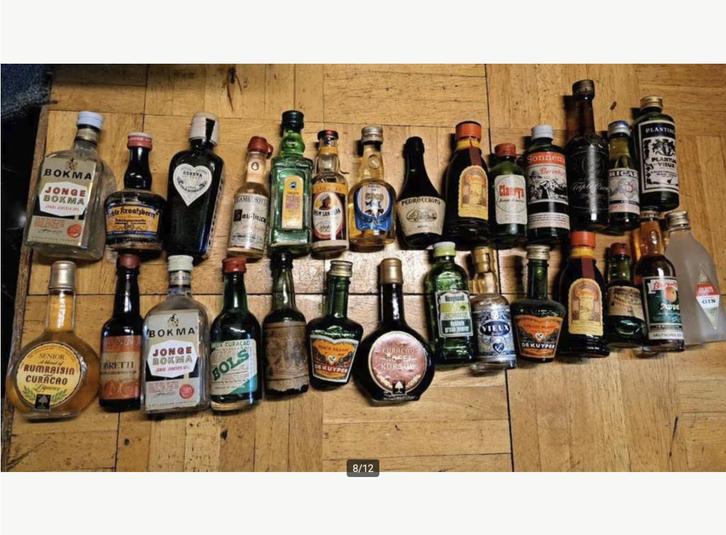 80 drankflesjes - vintage miniatuur - miniatuur flesje, Verzamelen, Merken en Reclamevoorwerpen, Gebruikt, Overige typen, Ophalen