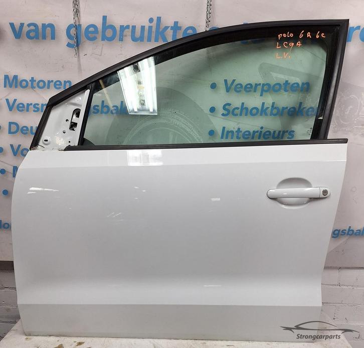 Deur Portier VW Polo 6R 6C links voor 5 deurs Kleurcode LC9A, Auto-onderdelen, Carrosserie en Plaatwerk, Deur, Volkswagen, Gebruikt