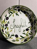 Spaghetti Schaal - Klein barst, Gebruikt, Porselein of Keramiek, Schaal, Rond