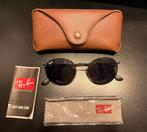 Ray-Ban 3447 Round Metal Zonnebril - Zo goed als nieuw, Zonnebril, Zwart, Ophalen of Verzenden, Zo goed als nieuw