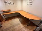 Bureau IKEA en kast, Huis en Inrichting, Ophalen, In hoogte verstelbaar, Gebruikt, Bureau