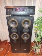 Sherwood RX-4109 Stereo Receiver met BNS Speakers, Gebruikt, 60 tot 120 watt, Front, Rear of Stereo speakers, Ophalen