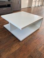 Salontafel wit in goede staat, Ophalen, Gebruikt, 50 tot 100 cm, Vierkant