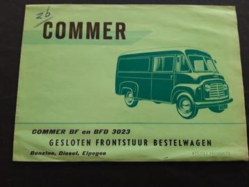 folder Commer bestelwagen BF en BF - D - ca 1958 beschikbaar voor biedingen