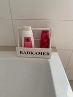 Badkamer kistje met handvat hout, Ophalen of Verzenden, Gebruikt, Wit, Overige typen
