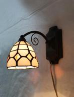 Vintage Tiffany Wandlamp, Huis en Inrichting, Lampen | Wandlampen, Ophalen of Verzenden, Gebruikt, Glas, Tiffany
