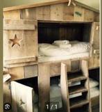 Boonhutbed Stapelbed, Ophalen, 90 cm, Tweepersoons, Zo goed als nieuw