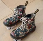 gebloemde Dr Martens leren veterboots mt 30 met rits, Meisje, Schoenen, Zo goed als nieuw, Air Wait