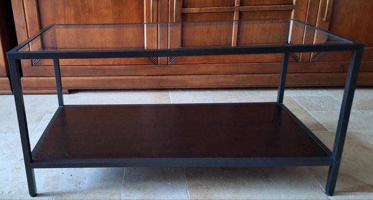 Drie Ikea VITTSJÖ tafels, Huis en Inrichting, Tafels | Sidetables, Zo goed als nieuw, 25 tot 50 cm, 50 tot 100 cm, Rechthoekig