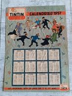 oude kalender Kuifje 1957 uit stripboek ?, Boeken, Eén comic, Ophalen of Verzenden, Gelezen, Europa