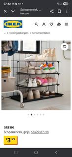 Ikea GREJIG schoenenrek, Ophalen, Zo goed als nieuw