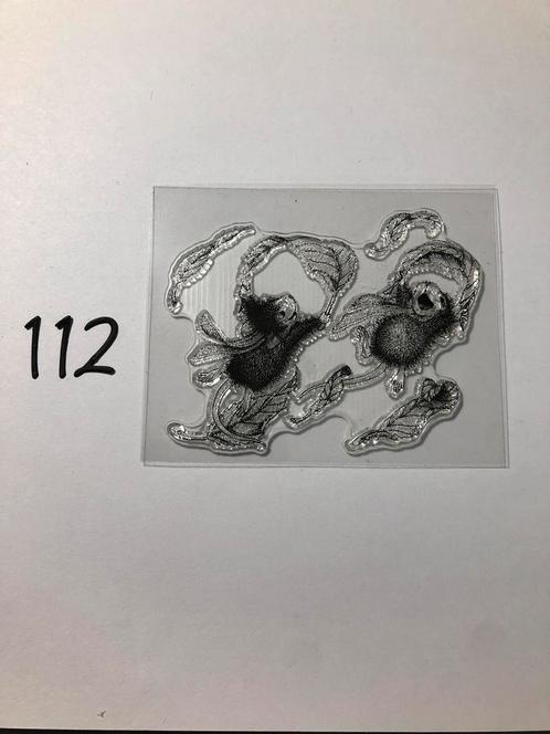 Stempels 112, Hobby en Vrije tijd, Stempelen, Zo goed als nieuw, Clearstamp, Ophalen of Verzenden