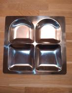 Aperitief schaal uit staal, AMC- design, Italiaanse makelij, Ophalen of Verzenden