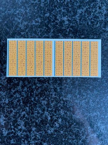 Decals transfer set Nederlandse kenteken platen nummerbord  beschikbaar voor biedingen