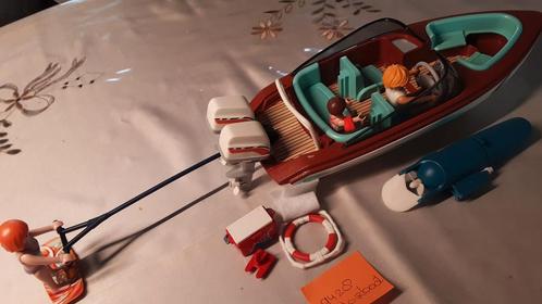 9428 plezierboot met waterskiër, Kinderen en Baby's, Speelgoed | Playmobil, Zo goed als nieuw, Complete set, Ophalen of Verzenden