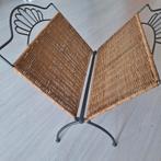 Lectuurmandje, metaal/riet. Afhalen Etten-Leur, Huis en Inrichting, Woonaccessoires | Krantenbakken en Lectuurbakken, Ophalen