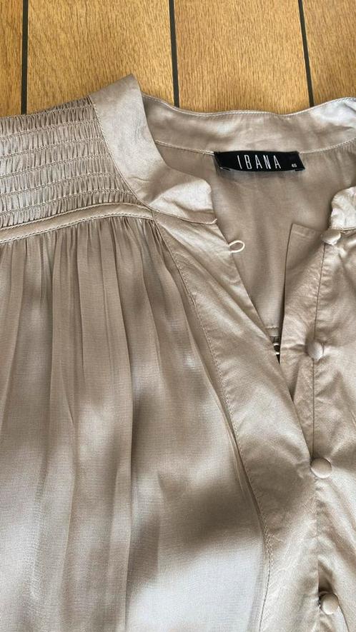 Ibana blouse maat 40, Kleding | Dames, Blouses en Tunieken, Zo goed als nieuw, Maat 38/40 (M), Beige, Ophalen of Verzenden