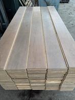 Eiken vloer 63 m2 multivloer 18 cm breed 2cm dik toplaag 6mm, Ophalen, Gebruikt, Onbekend, Vloerdelen of -planken