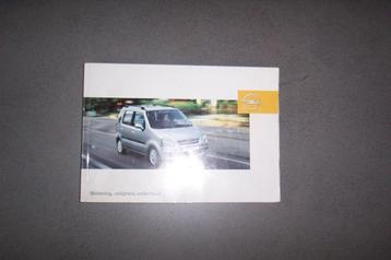 Gebruikershandleiding voor OPEL AGILA type A   2000/2007  beschikbaar voor biedingen