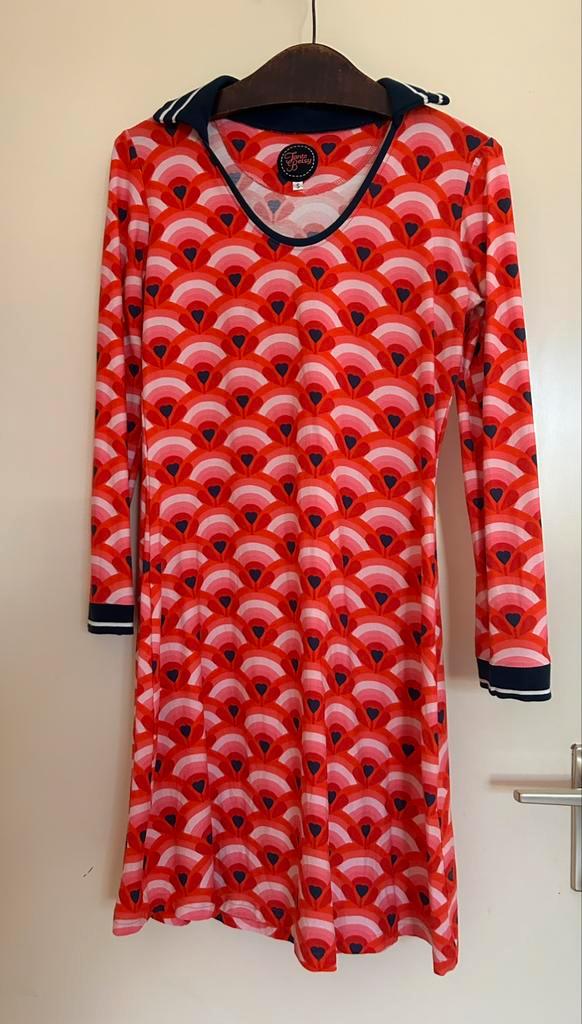 Unieke Tante Betsy sample jurk regenboog hartjes Maat S, Kleding | Dames, Jurken, Zo goed als nieuw, Maat 36 (S), Roze, Boven de knie