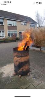 Vuurton 200 liter te koop, Ophalen of Verzenden, Gebruikt, Vuurton