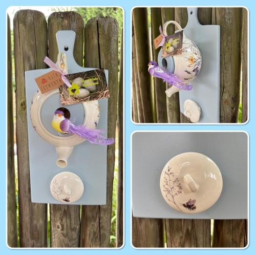 Cadeautip! JTS Broodplank Theepot Vogelhuisje, Tuin en Terras, Vogelhuisjes en Vogelbaden, Nieuw, Ophalen of Verzenden
